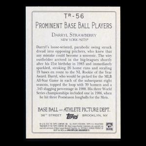 Darryl Strawberry 2020 Topps Turkey Red Mets