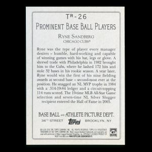 Ryne Sandberg 2020 Topps Turkey Red Cubs