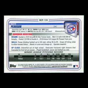 Nate Pearson 2020 Bowman Chrome Prospect Blue Jays