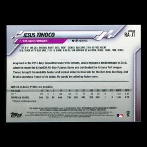 Jesus Tinoco RC 2020 Topps Chrome Rookie Auto Rockies