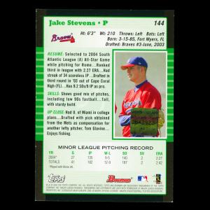 Jake Stevens 2005 Bowman Auto Braves