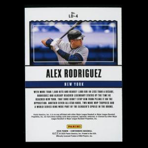 Alex Rodriguez 2020 Contenders Legendary Yankees