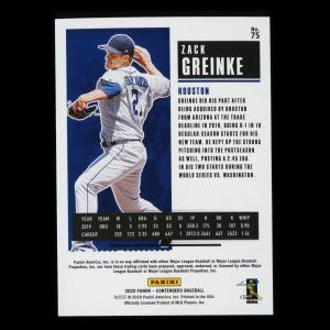 Zack Greinke 2020 Contenders Season Ticket Purple Astros