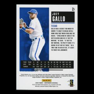 Joey Gallo 2020 Contenders Season Ticket Purple Rangers