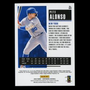 Pete Alonso 2020 Contenders Season Ticket Purple Mets