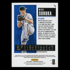 Mike Soroka 2020 Contenders Season Ticket Purple Braves