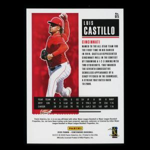 Luis Castillo 2020 Contenders Season Ticket Blue Cardinals