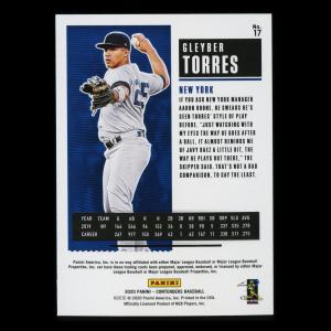 Gleyber Torres 2020 Contenders Season Ticket Purple Yankees
