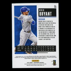 Kris Bryant 2020 Contenders Season Ticket Purple Cubs