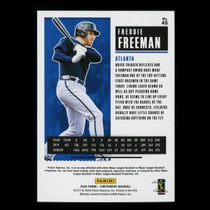 Freddie Freeman 2020 Contenders Season Ticket Purple Braves