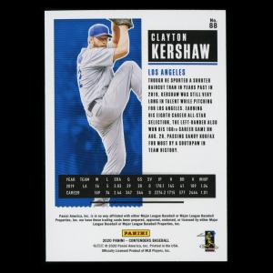 Clayton Kershaw 2020 Contenders Season Ticket Purple Dodgers