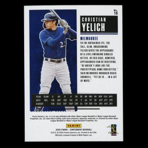 Christian Yelich 2020 Contenders Season Ticket Brewers