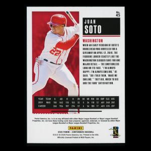 Juan Soto 2020 Contenders Season Ticket Nationals