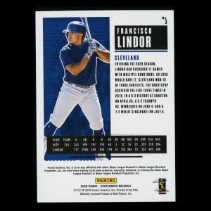 Francisco Lindor 2020 Contenders Season Ticket Indians/Mets
