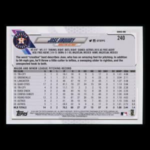 Jose Urquidy 2021 Topps Future Stars Astros