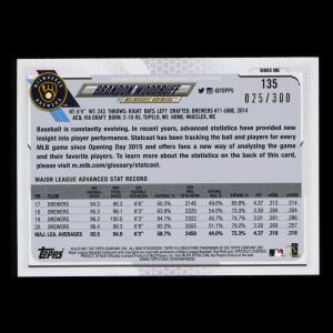 Brandon Woodruff 2021 Topps Gold Brewers 25/300