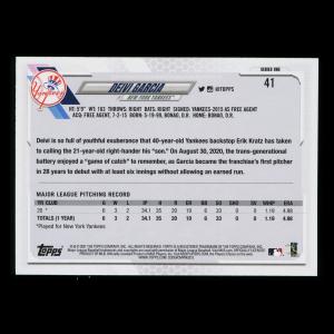 Deivi Garcia RC 2021 Topps Rainbow Foil Rookie Yankees