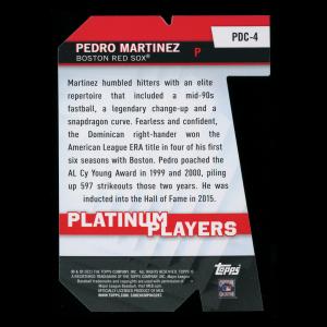 Pedro Martinez 2021 Topps Platinum Players Die Cut Red Sox