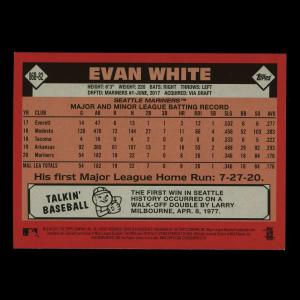 Evan White RC 2021 Topps 1986 Retro Rookie Mariners