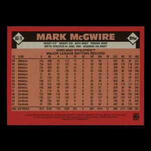 Mark McGwire 2021 Topps 1986 Retro Athletics