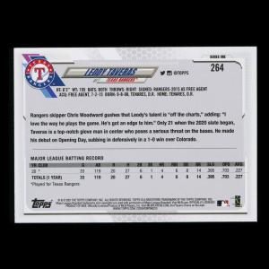Leody Taveras RC 2021 Topps Rookie Rangers