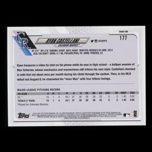 Ryan Castellani RC 2021 Topps Rookie Rockies