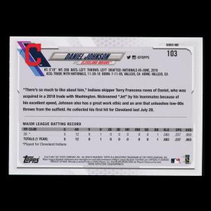 Daniel Johnson RC 2021 Topps Rookie Indians