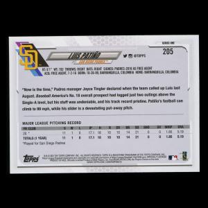 Luis Patino RC 2021 Topps Rookie Padres