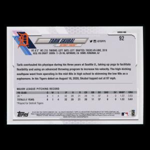 Tarik Skubal RC 2021 Topps Rookie Tigers