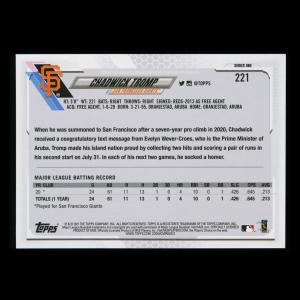 Chadwick Tromp RC 2021 Topps Rookie Giants
