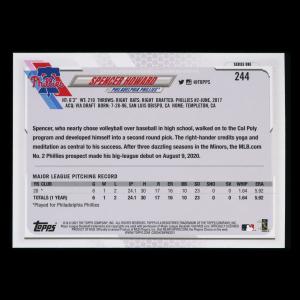 Spencer Howard RC 2021 Topps Rookie Phillies