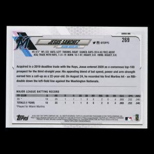 Jesus Sanchez RC 2021 Topps Rookie Marlins