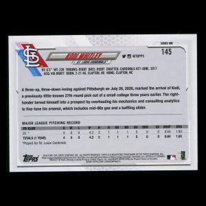 Kodi Whitley RC 2021 Topps Rookie Cardinals