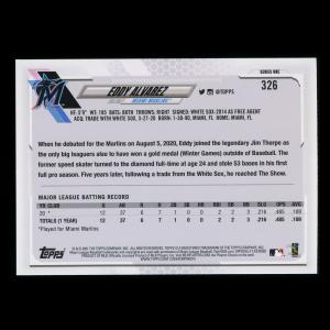 Eddy Alvarez RC 2021 Topps Rookie Marlins