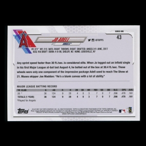 Jo Adell RC 2021 Topps Rookie Angels