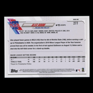 Alec Bohm RC 2021 Topps All-Star Rookie Phillies