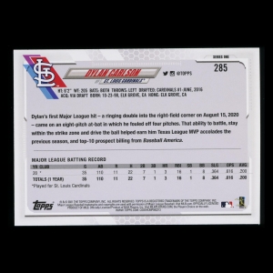 Dylan Carlson RC 2021 Topps Rookie Cardinals