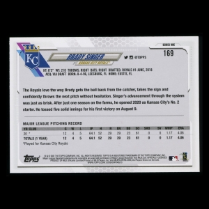 Brady Singer RC 2021 Topps Rookie Royals