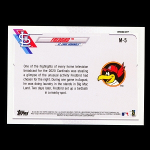 Fredbird 2021 Topps Opening Day Mascot Cardinals