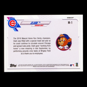 Clark 2021 Topps Opening Day Mascot Cubs