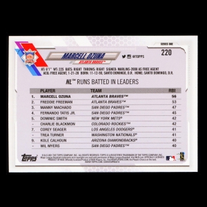Marcell Ozuna 2021 Topps League Leaders Braves