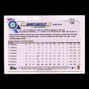 Marco Gonzales 2021 Topps Blue Mariners