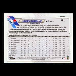 Lourdes Gurriel Jr. 2021 Topps Blue Blue Jays