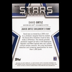 David Ortiz 2021 Topps Stars in Service Red Sox