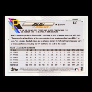 Josh Bell 2021 Topps Rainbow Foil Pirates