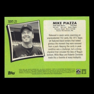 Mike Piazza 2021 Topps 70 Years of Topps Baseball Mets