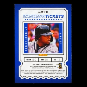 Ronald Acuna Jr. 2020 Contenders Winning Tickets Braves