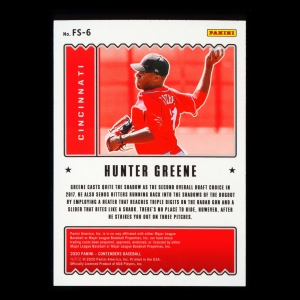 Hunter Green 2020 Contenders Future Stars Reds