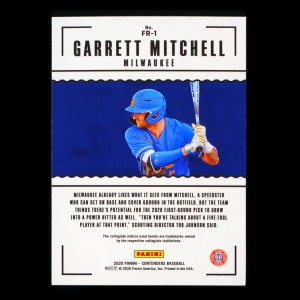 Garrett Mitchell 2020 Contenders First Rounders Brewers