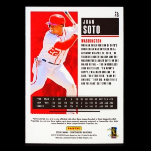 Juan Soto 2020 Contenders Season Ticket Purple Nationals